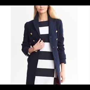 Banana Republic | Gorgeous Navy Pea Coat | Size XL